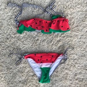 Watermelon pattern bikini!